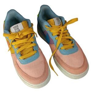 Air Force 1 Next Nature 'Sun Club Sneakers Size 5.5Y Colorful Pastel Colorblock